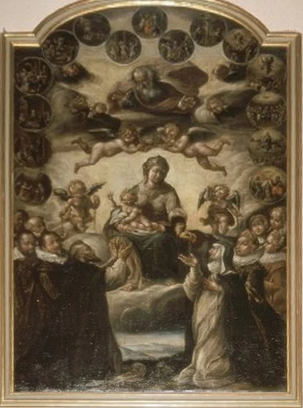  30-Orsola Caccia-Madonna del rosario e santi 